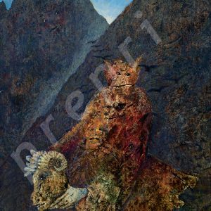 Bergeist mit Opfergabe